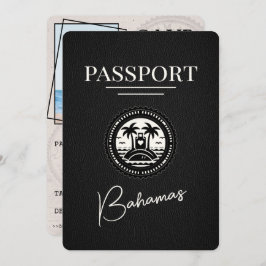 Reserve A Data Passaporte Bahamas Negra Salvar Data