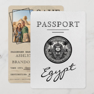 Reserve A Data Passaporte Branco Egito Casamento Salvar a Data