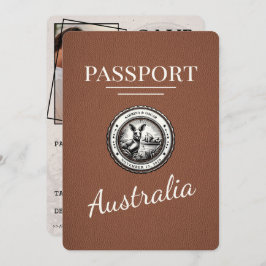 Reserve A Data Passaporte Brown Austrália Salvar Data