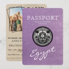 Reserve A Data Passaporte Casamento Lavanda Egito Salve a Data