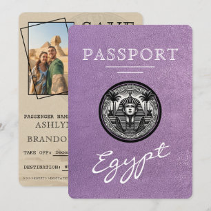 Reserve A Data Passaporte Casamento Lavanda Egito Salve a Data