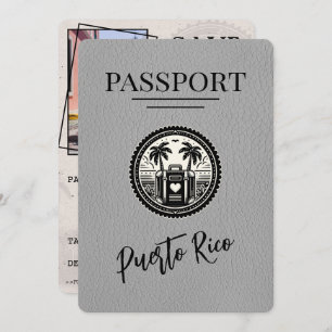 Reserve A Data Passaporte cinza Porto Rico
