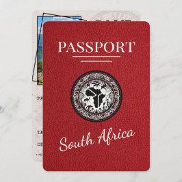 Reserve A Data Passaporte da África do Sul Vermelha