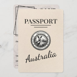 Reserve A Data Passaporte Da Austrália De Marfim, Salvar A Data