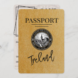 Reserve A Data Passaporte Da Irlanda Dourada Salvo A Data