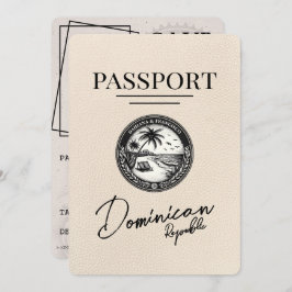 Reserve A Data Passaporte Da República Dominicana Da Costa Do Mar