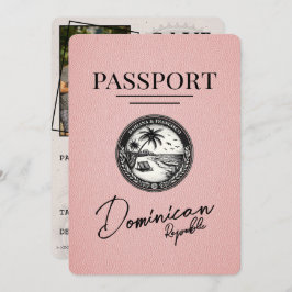Reserve A Data Passaporte Da República Dominicana Rosa Salvar A D