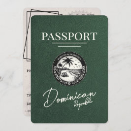 Reserve A Data Passaporte da República Dominicana Verde
