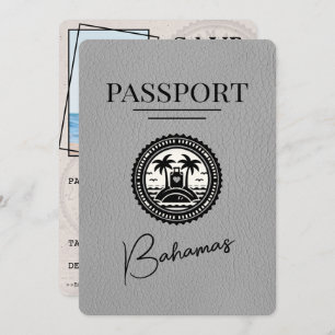 Reserve A Data Passaporte Das Bahamas cinzas Exceto A Data