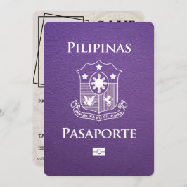 Reserve A Data Passaporte das Filipinas Roxo, exceto a data