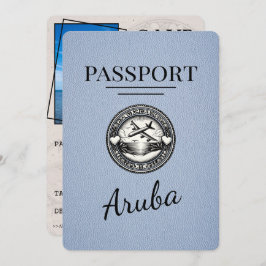 Reserve A Data Passaporte De Aruba Azul Dusty Salvar A Data