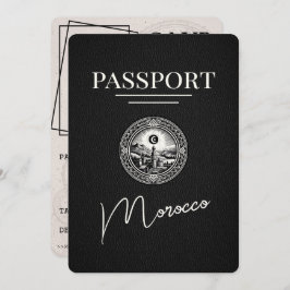 Reserve A Data Passaporte de Marrocos Negro Salvar a Data