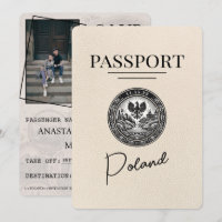 Passaporte De Polônia De Ivória Salvar A Data