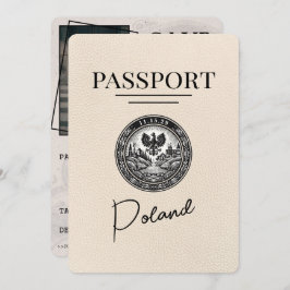 Reserve A Data Passaporte De Polônia De Ivória Salvar A Data