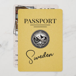Reserve A Data Passaporte De Suecia Amarelo Salvar A Data