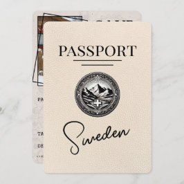 Reserve A Data Passaporte de Suecia de Marfim Salvar Data