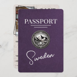 Reserve A Data Passaporte De Suecia Roxo Violet Salvar A Data