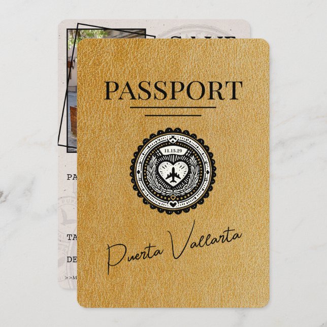Reserve A Data Passaporte Dourado Puerta Vallarta, Exceto A Data (Frente/Verso)
