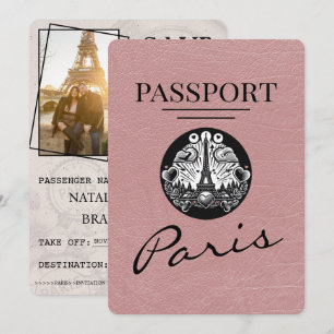 Reserve A Data Passaporte Dusty Rosa Paris, Salvar A Data