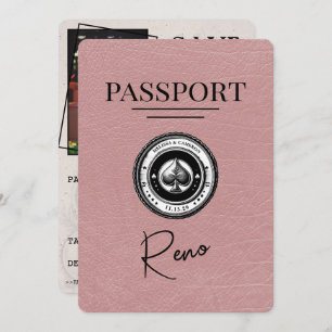 Reserve A Data Passaporte Dusty Rosa Reno Salvar a Data
