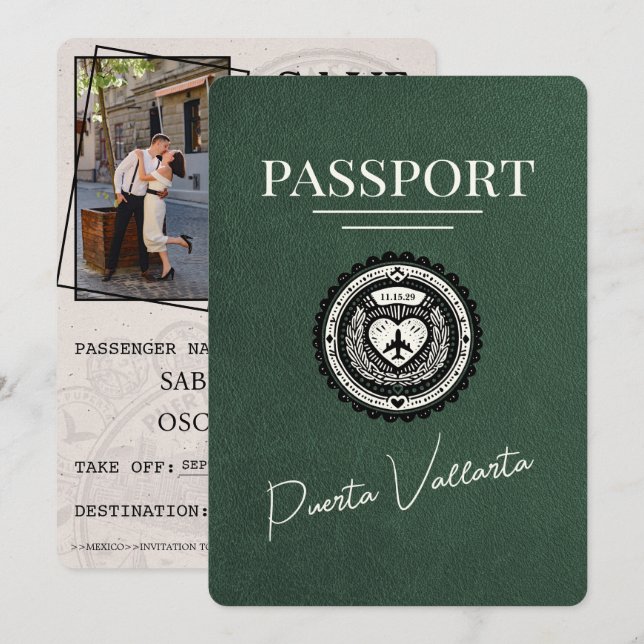 Reserve A Data Passaporte Green Puerta Vallarta (Frente/Verso)