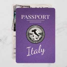 Reserve A Data Passaporte Itália Roxo
