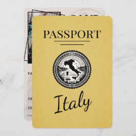 Reserve A Data Passaporte italiano amarelo