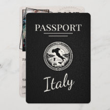 Passaporte Italiano Preto