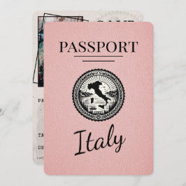 Reserve A Data Passaporte italiano rosa