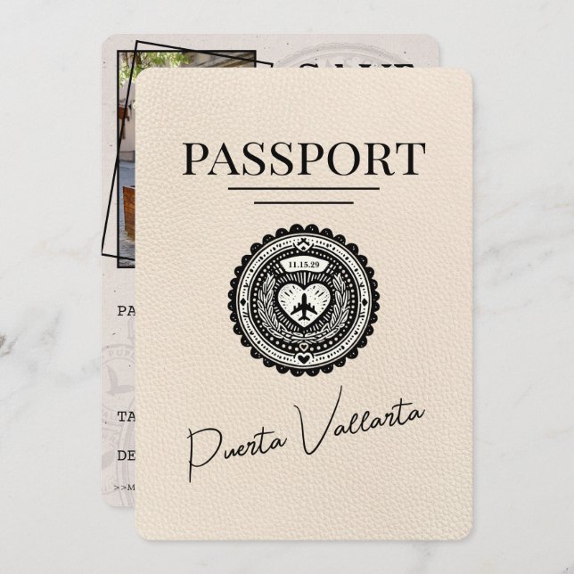 Reserve A Data Passaporte Ivory Puerta Vallarta Exceto Data (Frente/Verso)