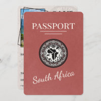 Passaporte Light Burgundy África do Sul