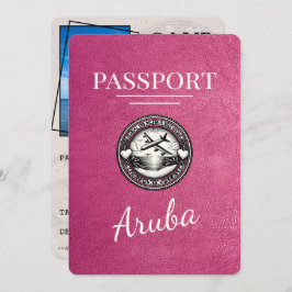 Reserve A Data Passaporte Magenta Rosa Aruba, Salvar A Data