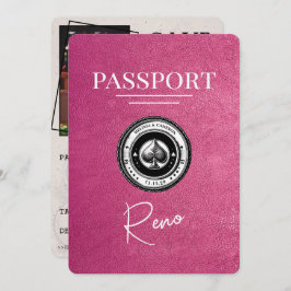 Reserve A Data Passaporte Magenta Rosa Reno Salvar Data