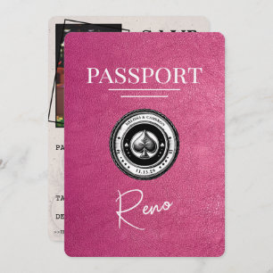 Reserve A Data Passaporte Magenta Rosa Reno Salvar Data