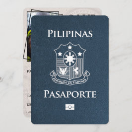 Reserve A Data Passaporte Marinho Blue Filipinas Salvar a Data