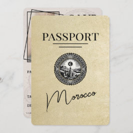 Reserve A Data Passaporte Marrocos de Champanhe Salvar Data