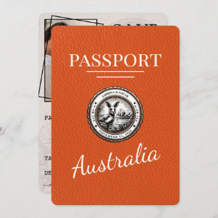 Reserve A Data Passaporte Orange Austrália Salvar Data