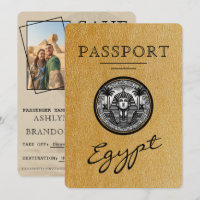 Passaporte Ouro Egito Casamento Salvar a Data