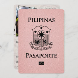 Reserve A Data Passaporte Pinino Filipinas Salvar a Data