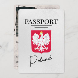 Reserve A Data Passaporte Polônia Branco Salvar Data