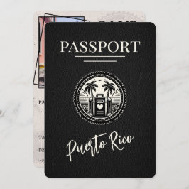 Reserve A Data Passaporte Porto Rico Negro