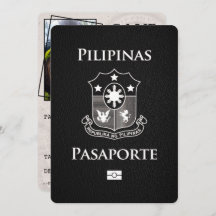 Passaporte Preto Filipinas Salvar a Data