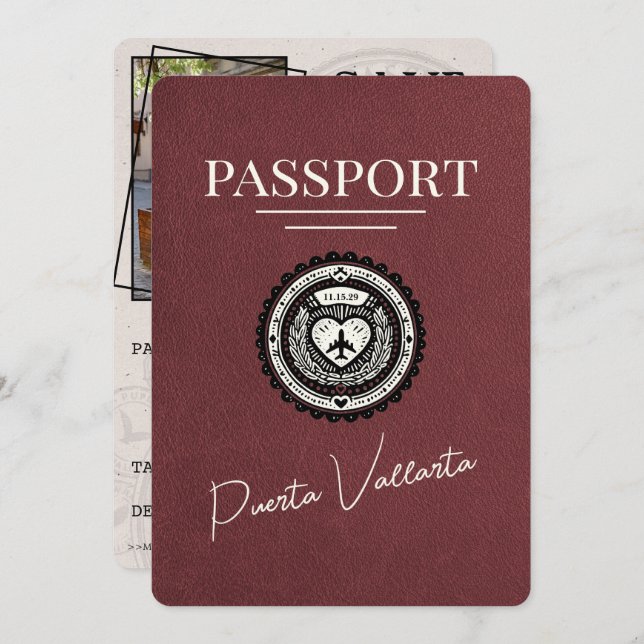 Reserve A Data Passaporte Puerta Vallarta (Frente/Verso)