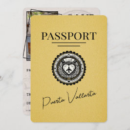 Reserve A Data Passaporte Puerta Vallarta Amarelo Salvar Data