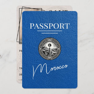 Reserve A Data Passaporte Real Azul De Marrocos Exceto A Data
