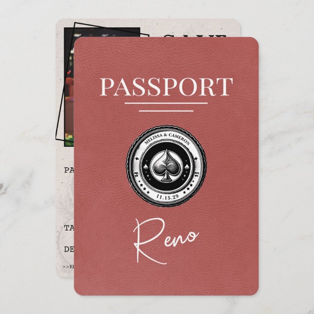 Reserve A Data Passaporte Reno Light Burgundy Salvar Data (Frente/Verso)