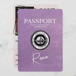 Reserve A Data Passaporte Reno Roxo lavanda Salvar Data