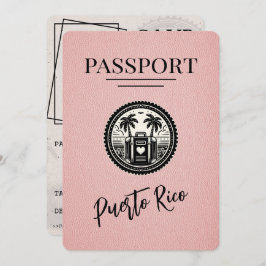 Reserve A Data Passaporte rosa Porto Rico