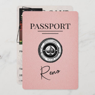 Reserve A Data Passaporte Rosa Reno Salvar A Data