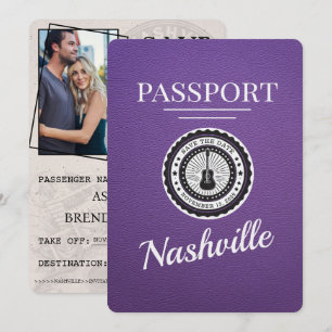 Reserve A Data Passaporte Roxo Nashville Salvar A Data